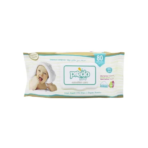 Predo Sensitive Care Wet Towel Wipes (80)
